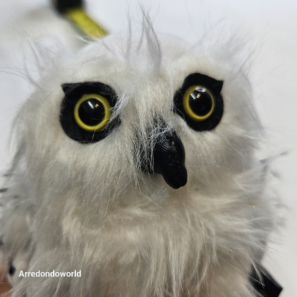 Harry Potter Owl Plush Hedwig Snow Owl 7" Stuffed Animal Good Condition - Picture 5 of 16